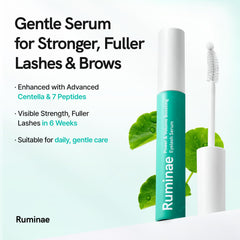 Ruminae hyaluronic acid hydration visual for lashes during daily use.