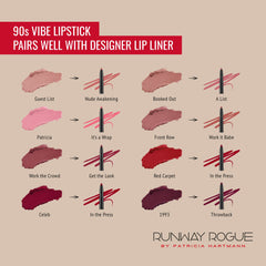 Runway Rogue vegan cruelty-free label communicates ethical choice and clean ingredients.