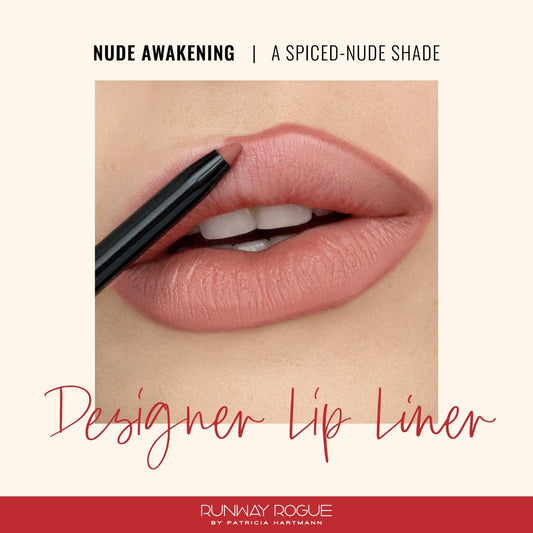 Close-up of Runway Rogue Designer Liner built-in sharpener for precise edge control