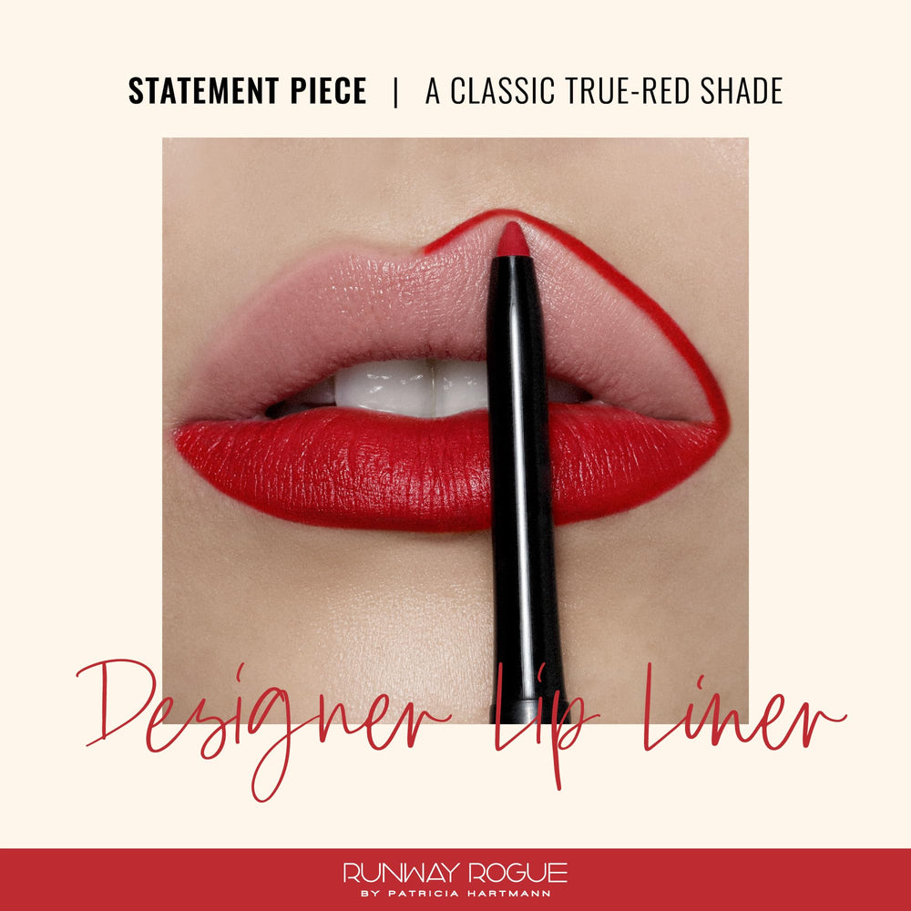 Runway Rogue Designer Liner Lip Pencil built-in sharpener highlights precise edge control.