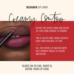 Runway Rogue Designer Liner built-in sharpener enables precise, tidy application