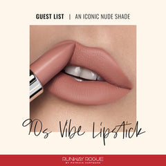 Runway Rogue Guest List lipstick application demonstrates even coverage and smooth glide.