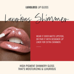 Moisturizing pearls from LuxGloss provide comfortable, non-sticky wear.