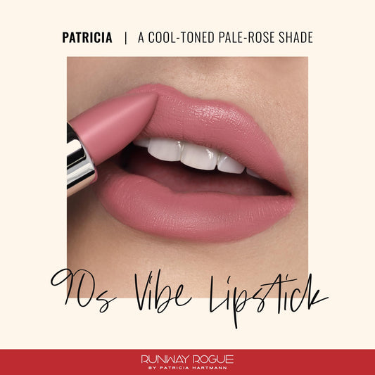 Patricia lipstick application close-up with creamy, moisturizing texture
