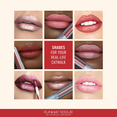 Step-by-step application of Pearl Glam on lips