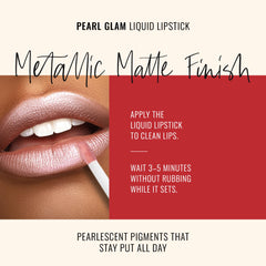 Runway Rogue Pearl Glam applicator in action for precise lip definition