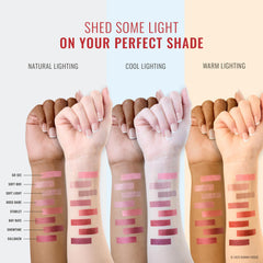 Day-to-night look with Pearl Glam showing subtle mauve glow and shimmer.