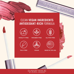 Application detail of Starlet for a precise lip look with clean edges.