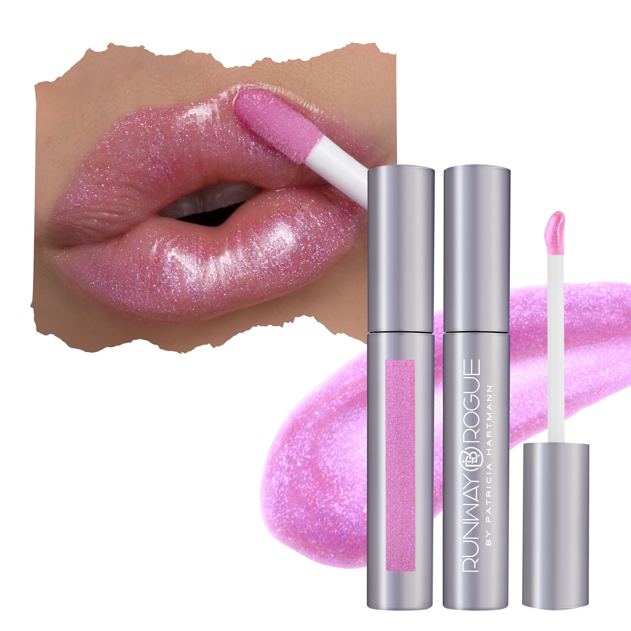 Runway Rogue Purple Haze lip gloss delivers pale purple shine with light hydration.
