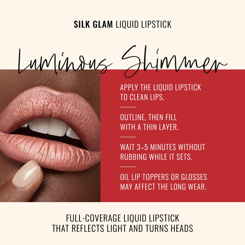 Runway Rogue Sex Symbol lip application stroke shows medium nude with rose-gold shimmer.