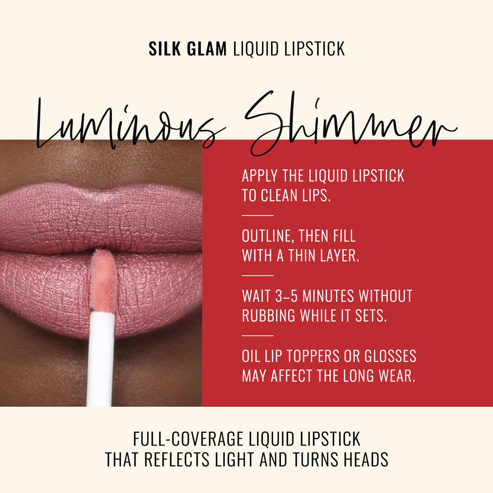 Runway Rogue Silk Glam First Class swatch offers berry-rose frosted color for glam nights.