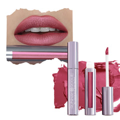 Runway Rogue Silk Glam lipstick bottle shows long-wear First Class shade.