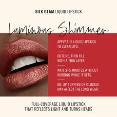 Applying shot demonstrates smooth, even coverage for a pro-level lip look