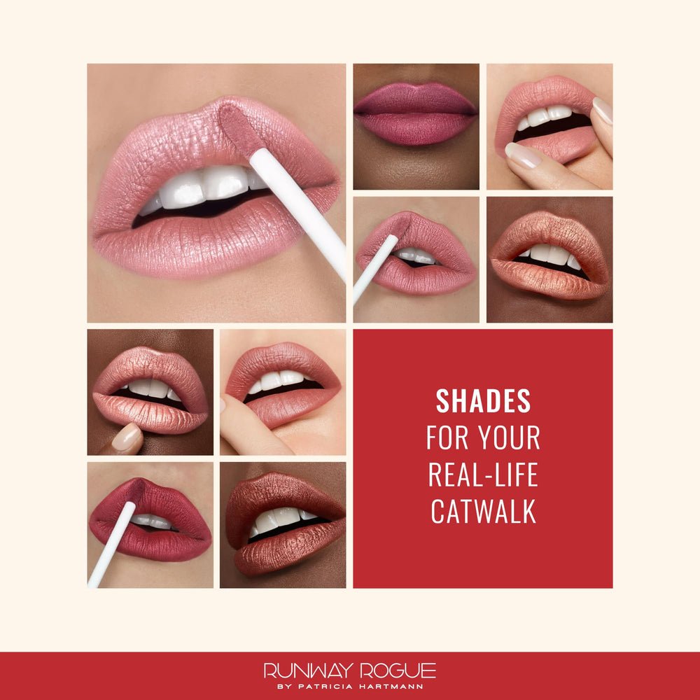 Close-up lip line highlight shows velvet finish and subtle shimmer
