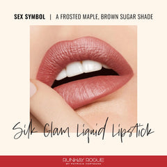 Runway Rogue swatches on arm reveal Frosted Maple Brown Sugar shade with a soft, even finish.