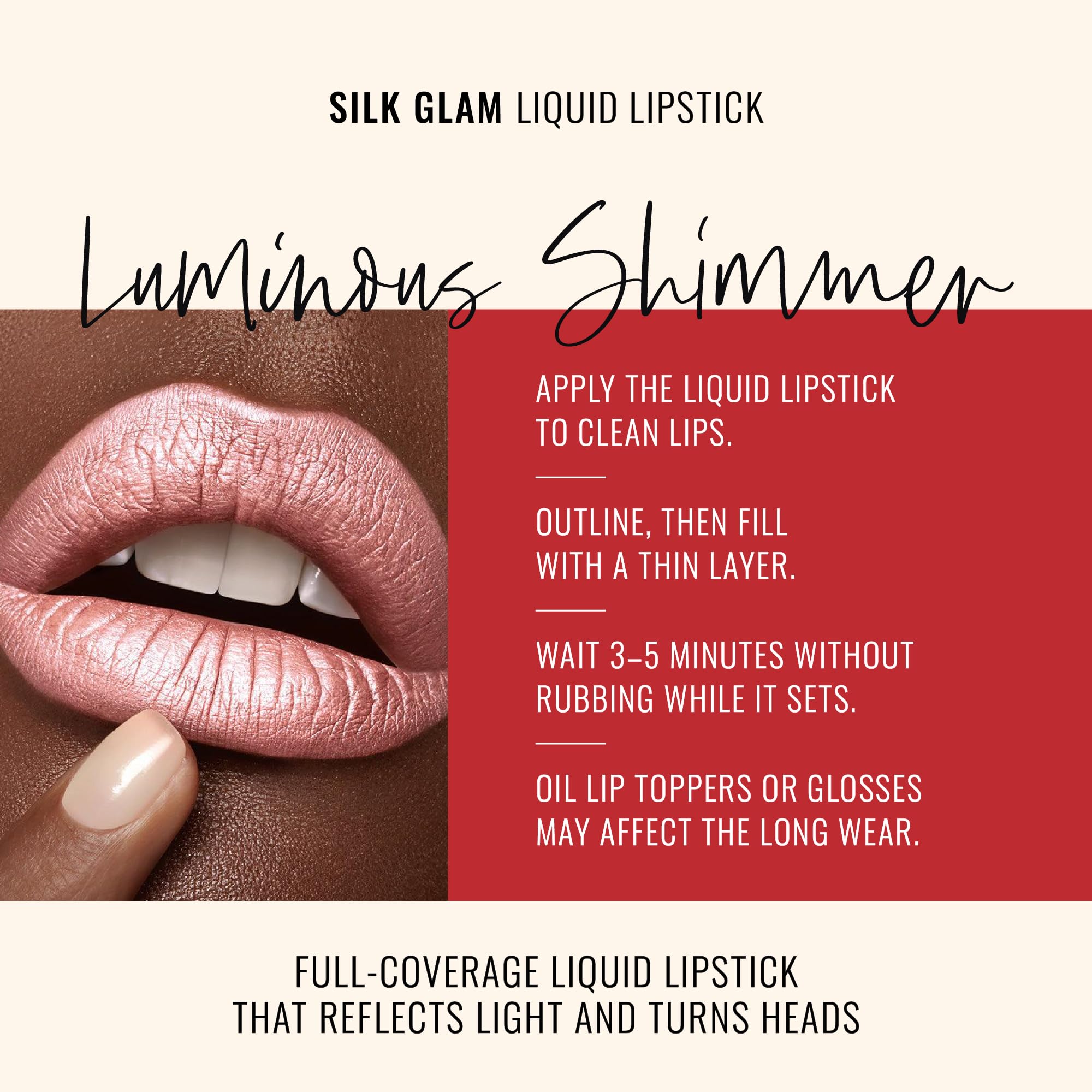 Runway Rogue Silk Glam Lipstick Trophy Wife swirl reveals rich pigment and smooth texture.