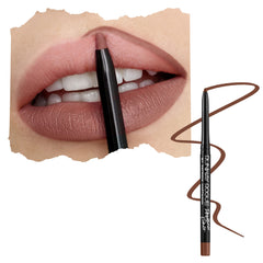 Runway Rogue Trendsetter lip pencil defines lips and prevents feathering.