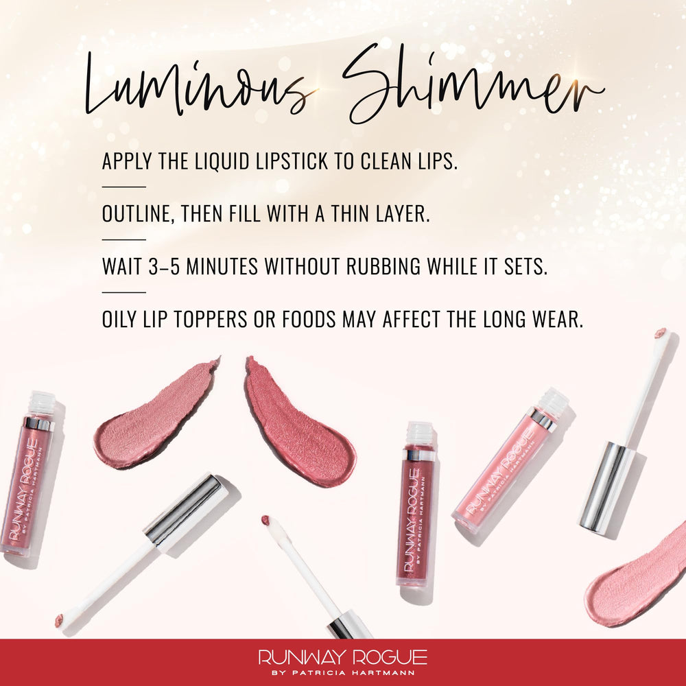 Runway Rogue Trophy Wife shade swatch in frosted pale pink glow