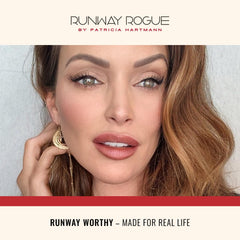 Runway Rogue Lip Liner paired with Velvet Glam for extended wear