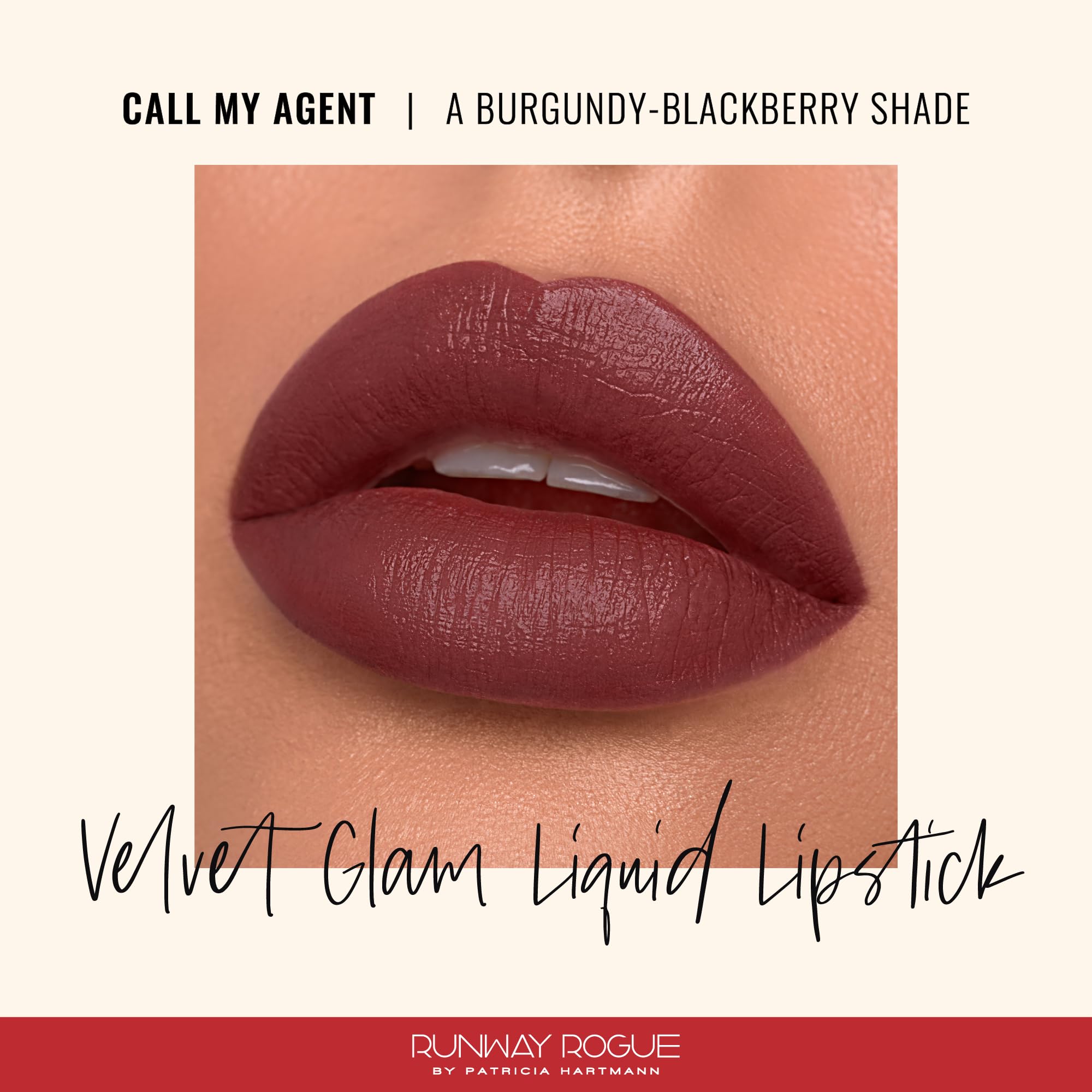 Runway Rogue Velvet Glam wand applicator enables precise application.