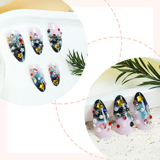 RUOKEXIN full-cover glossy nails for quick salon-like makeover