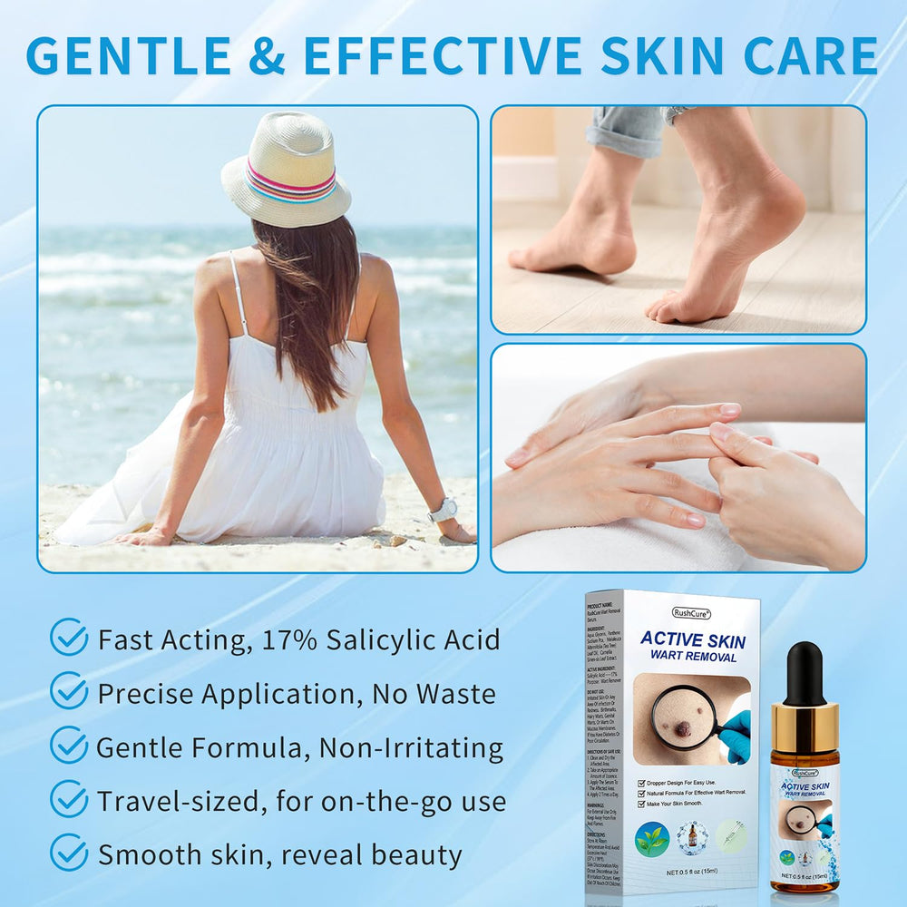 RushCure on-skin use shows gentle, precise application