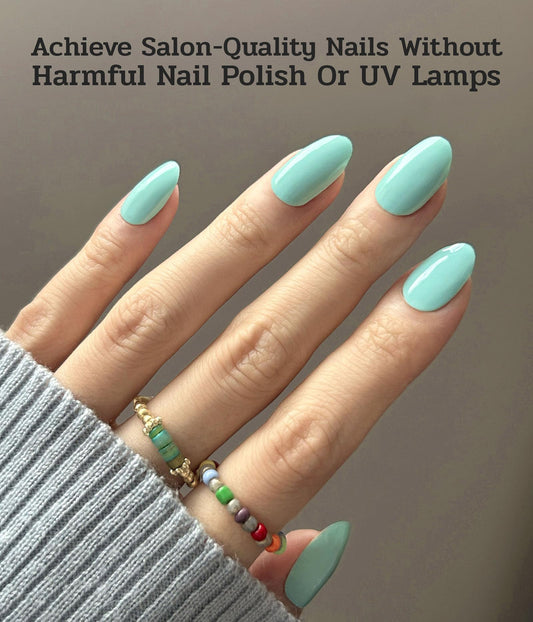 ruyeefam gel nail stickers application kit enables easy at-home manicures.
