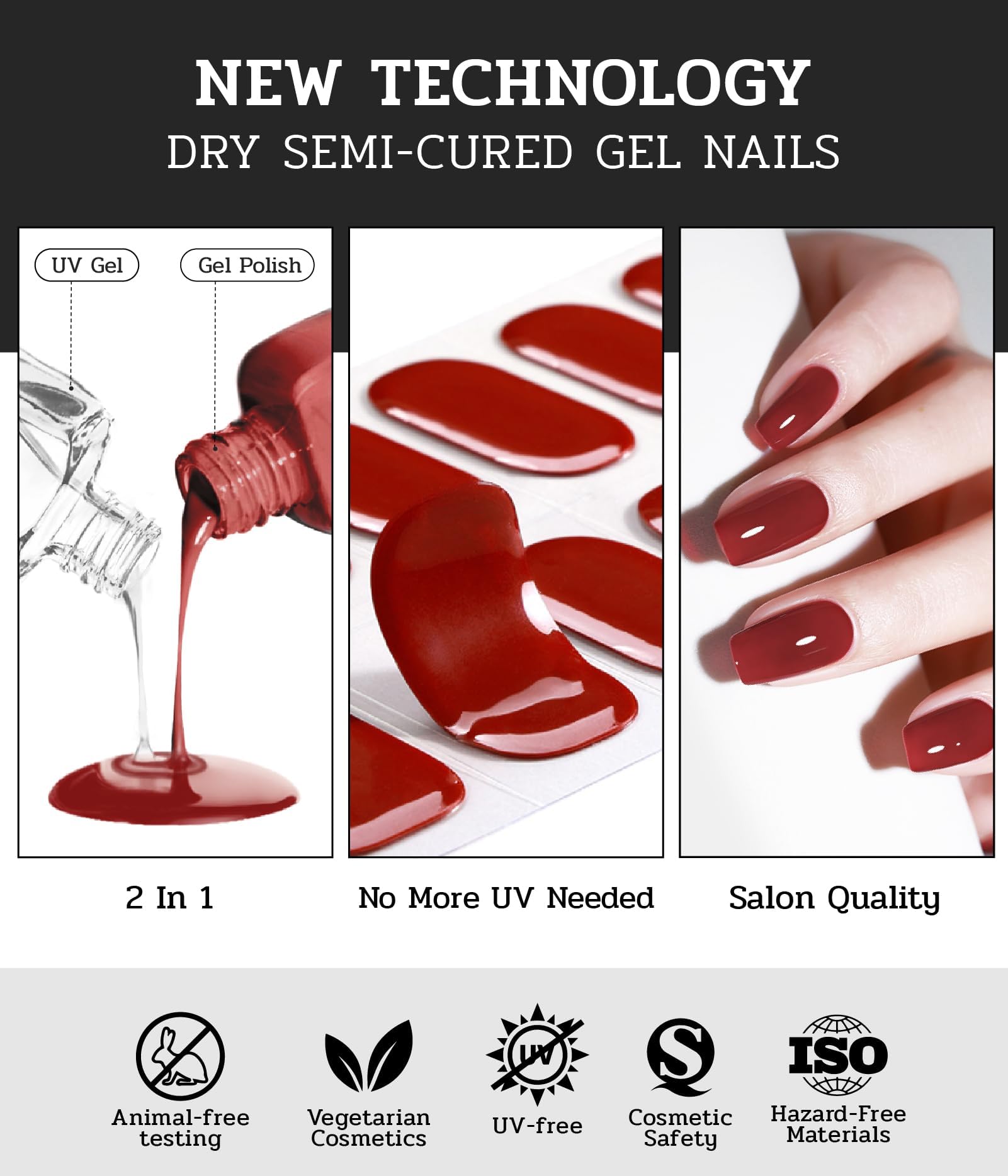 ruyeefam Nail Strips complete kit in hand emphasizes all in one solution