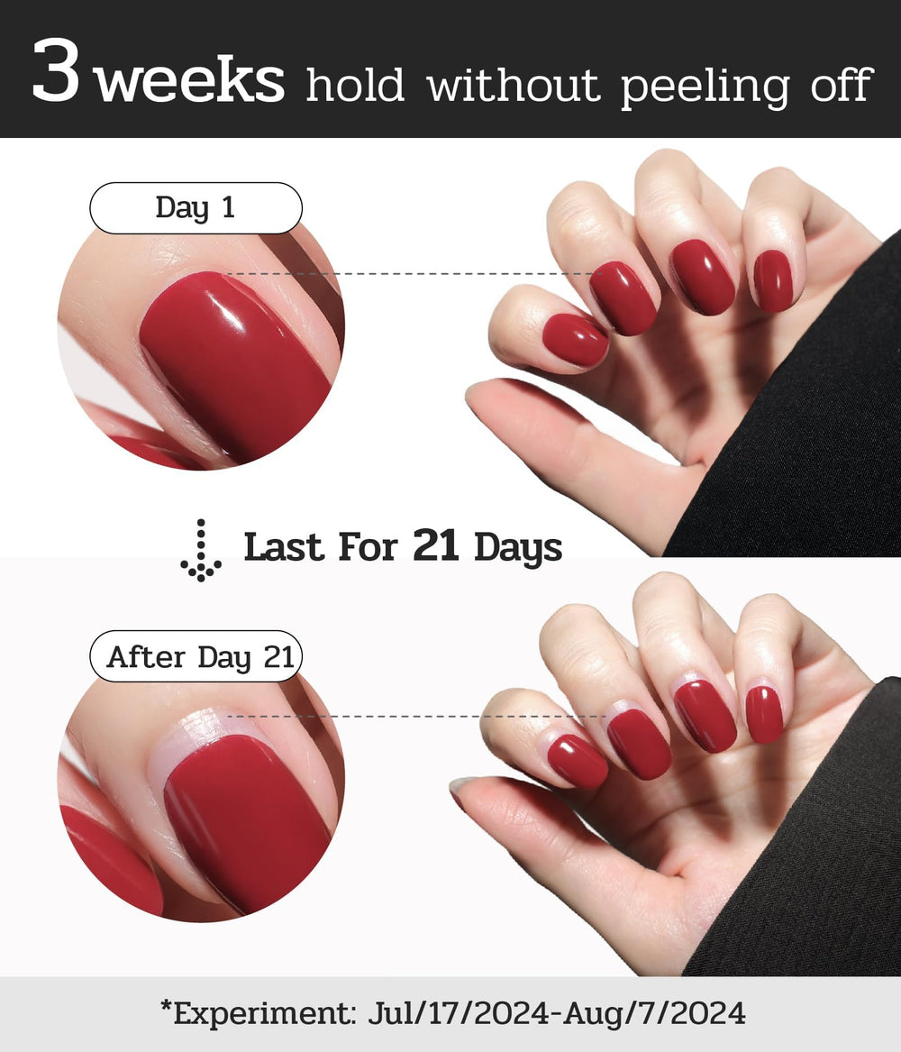 ruyeefam Nail Polish Strips waterproof wear covers up to three weeks