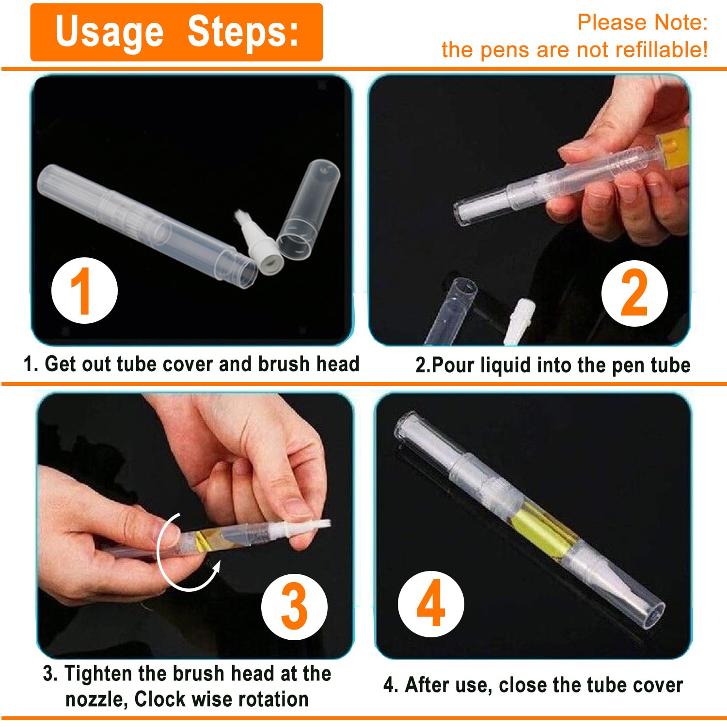 Rvetol label stickers set for organizing each pen