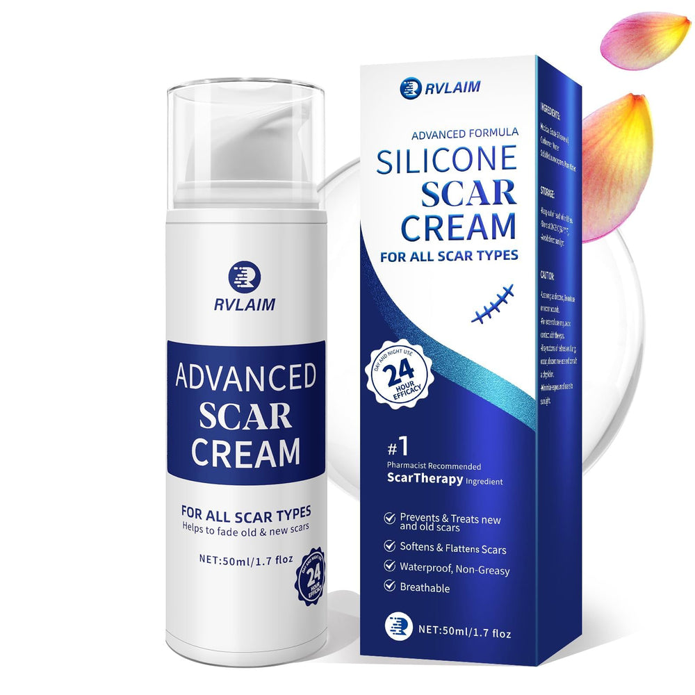 Rvlaim silicone scar gel bottle for easy daily scar care.