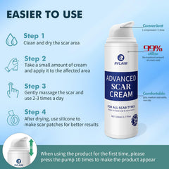 Rvlaim silicone scar gel patch test setup for safe use.