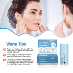 Rvlaim silicone scar stick dries lightweight and non-sticky on skin