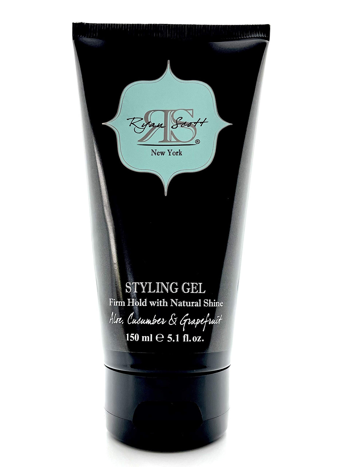 Ryan Scott Styling Gel bottle with firm hold and natural shine for daily styling.