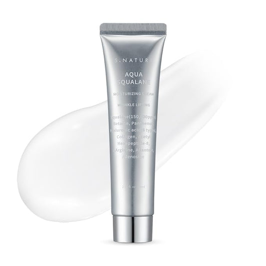 S.NATURE Aqua Squalane Cream bottle for daily hydration.