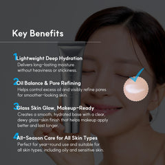 Pump dispenser of S.NATURE Aqua Squalane Cream for easy application.