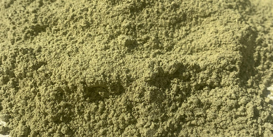 SAAFI AH ORGANICS Qasil Powder used as a face mask for gentle cleansing.