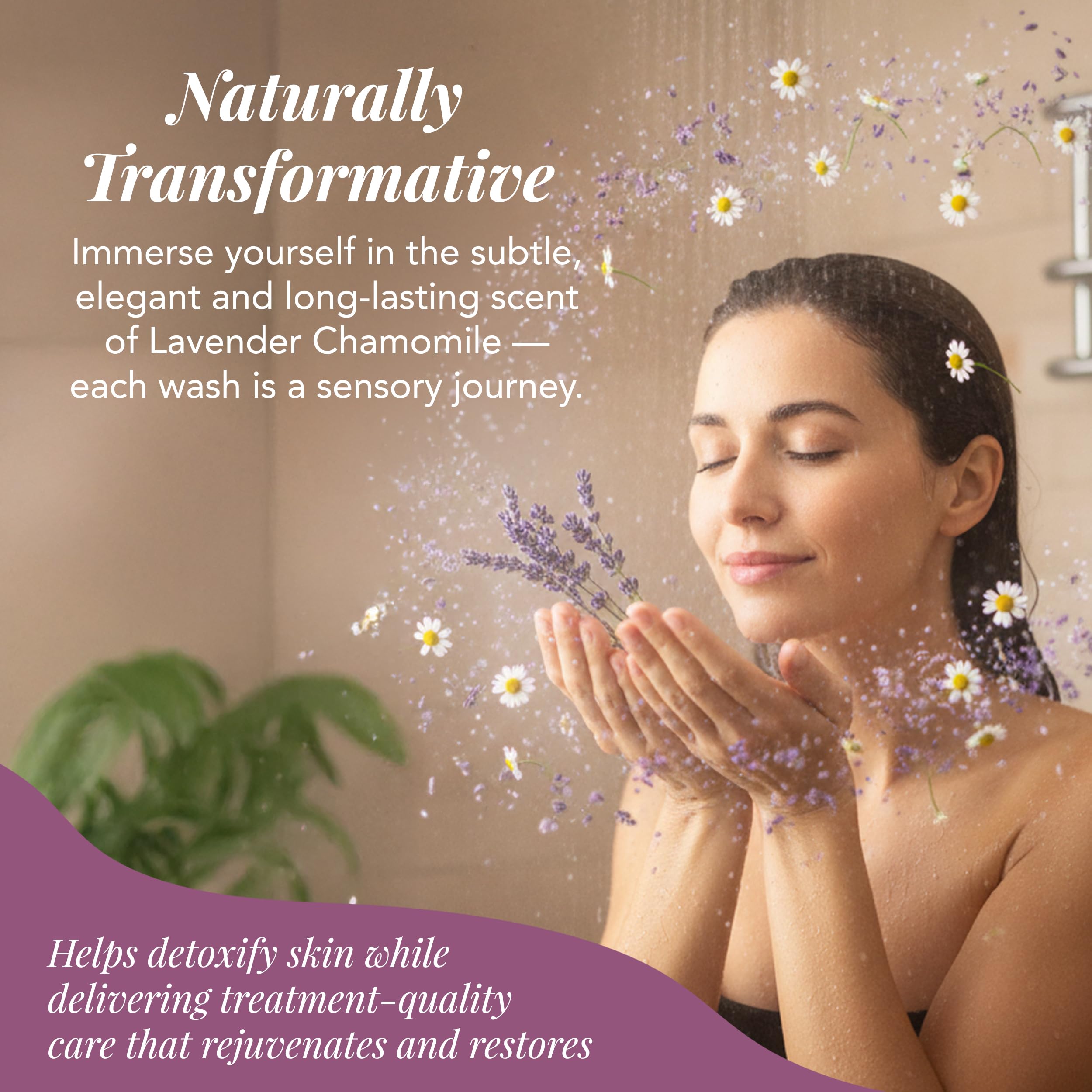 Saavy Naturals hand applying scrub for a spa-like daily ritual.