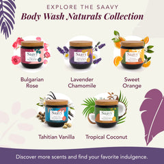 Saavy Naturals packaging shot emphasizing branding and eco packaging.