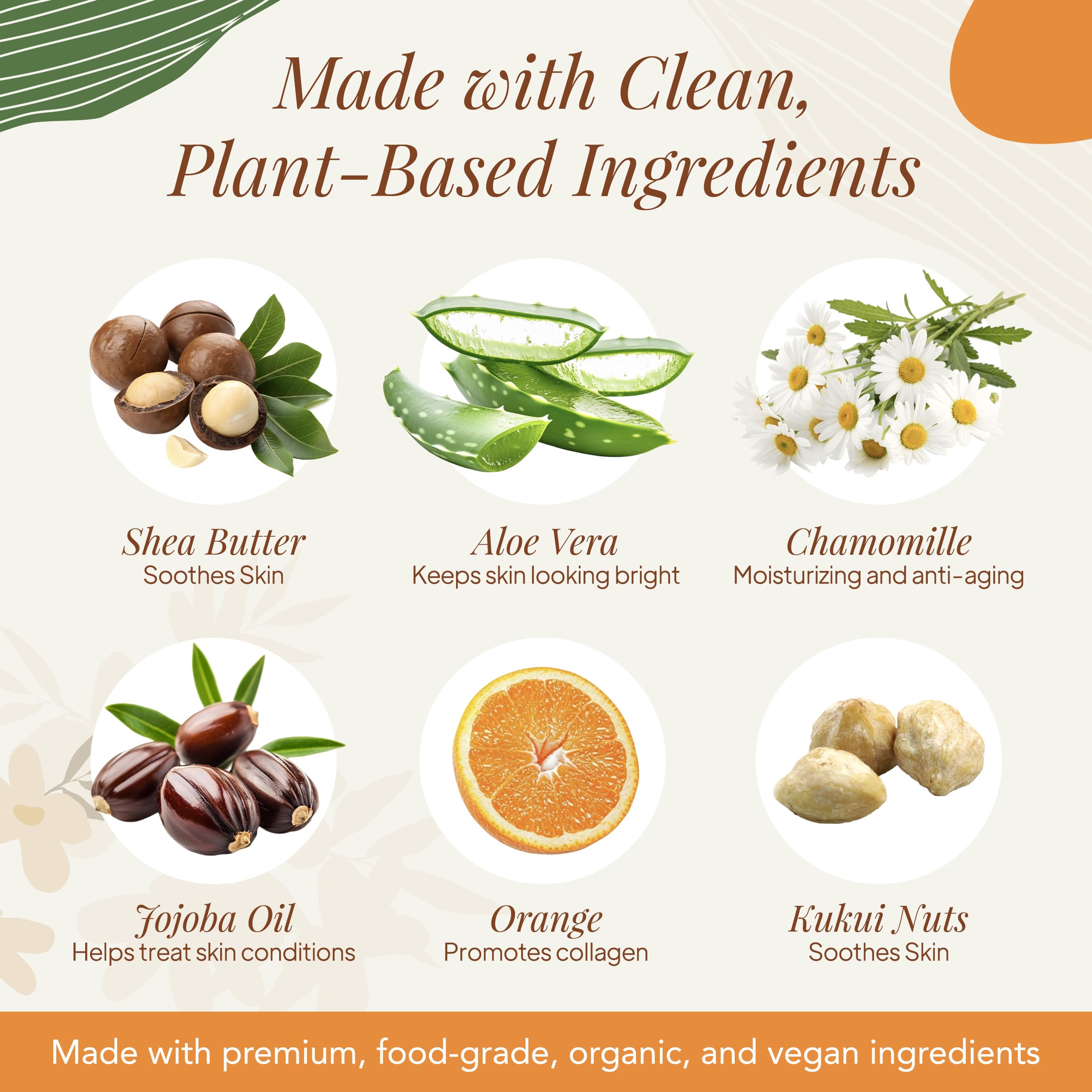 Saavy Naturals body wash with shea butter illustrating deep hydration.