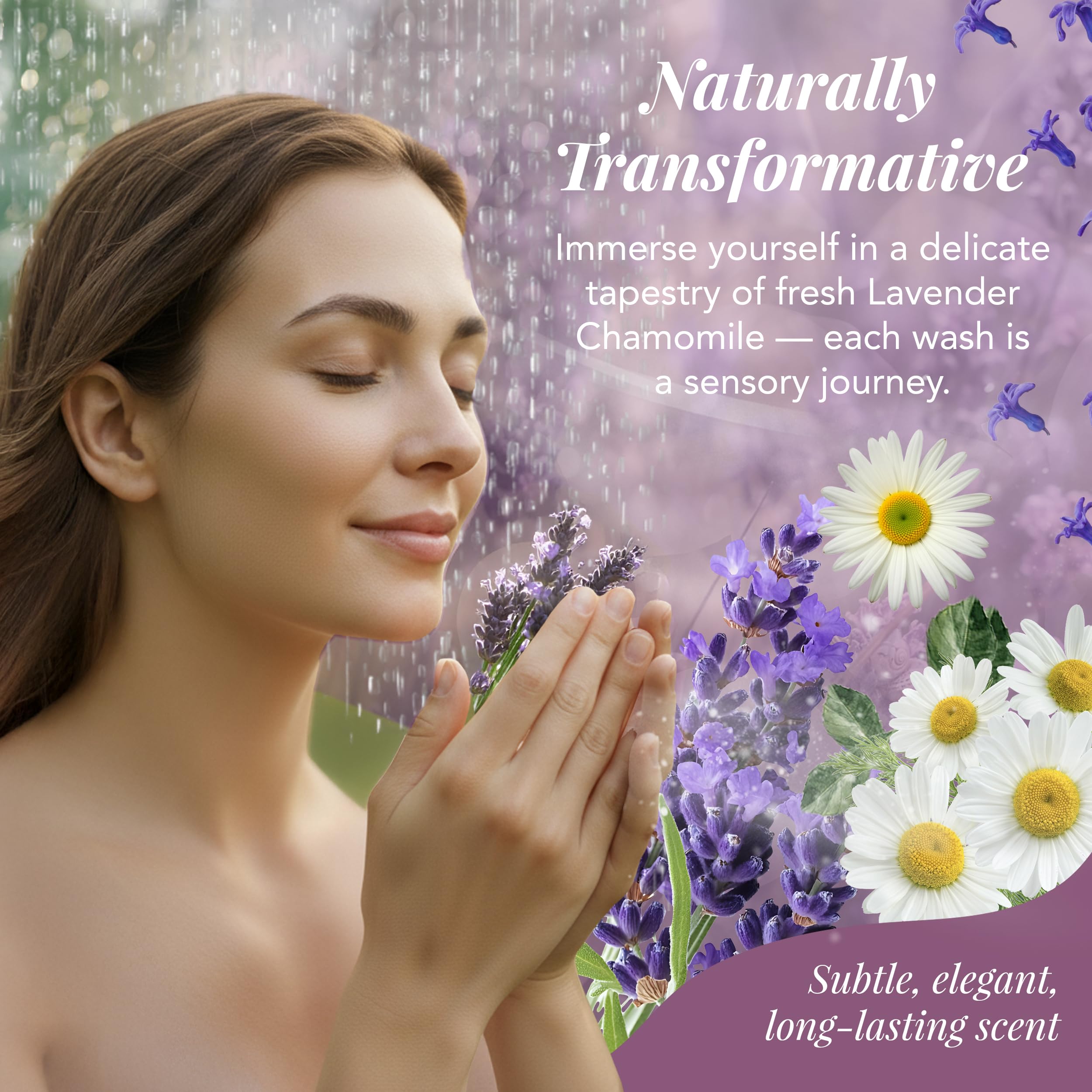 Saavy Naturals coconut oil droplets on skin after shower