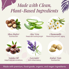 Saavy Naturals Lavender Chamomile bottle close-up highlighting calming fragrance