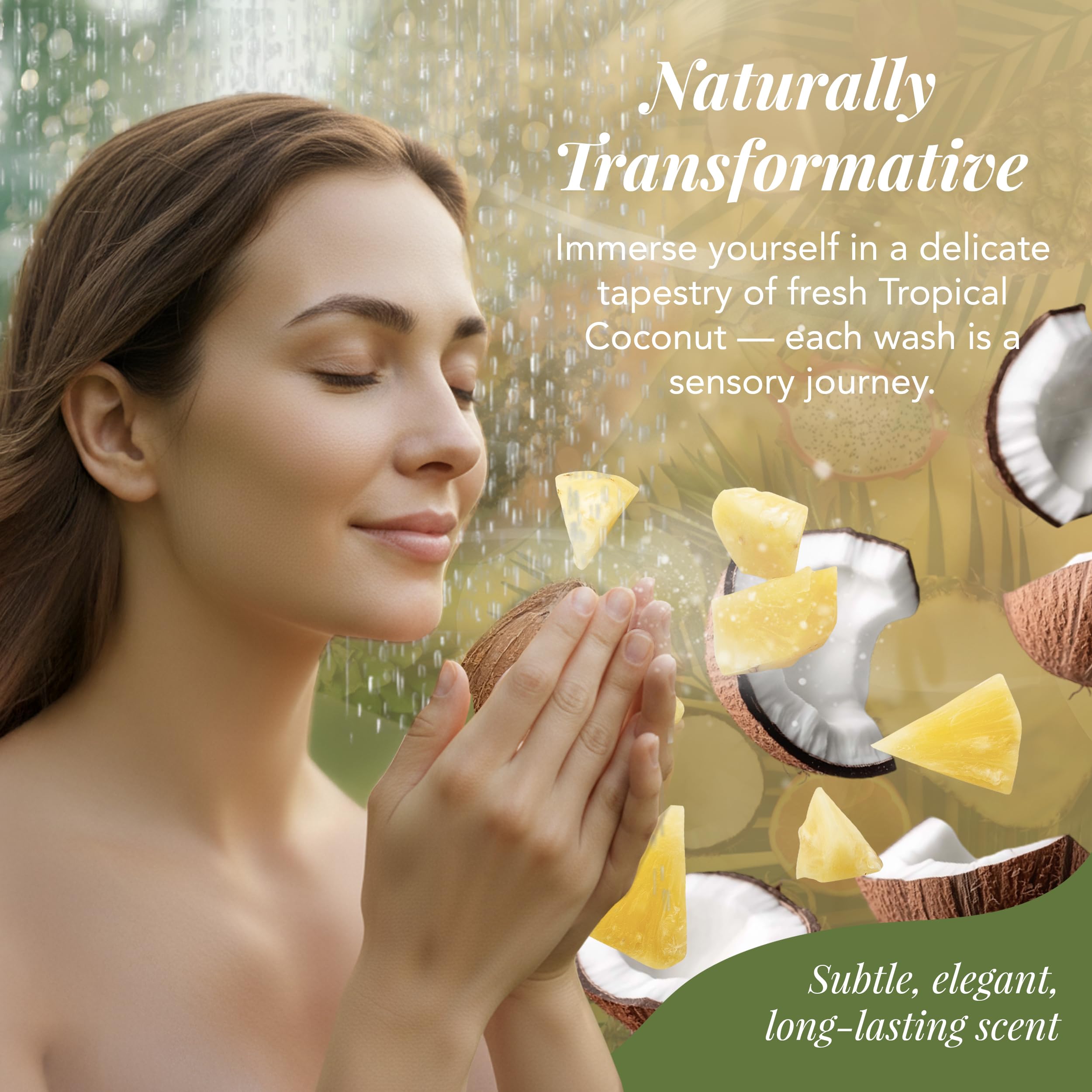 Aloe vera component provides soothing cleansing for delicate skin