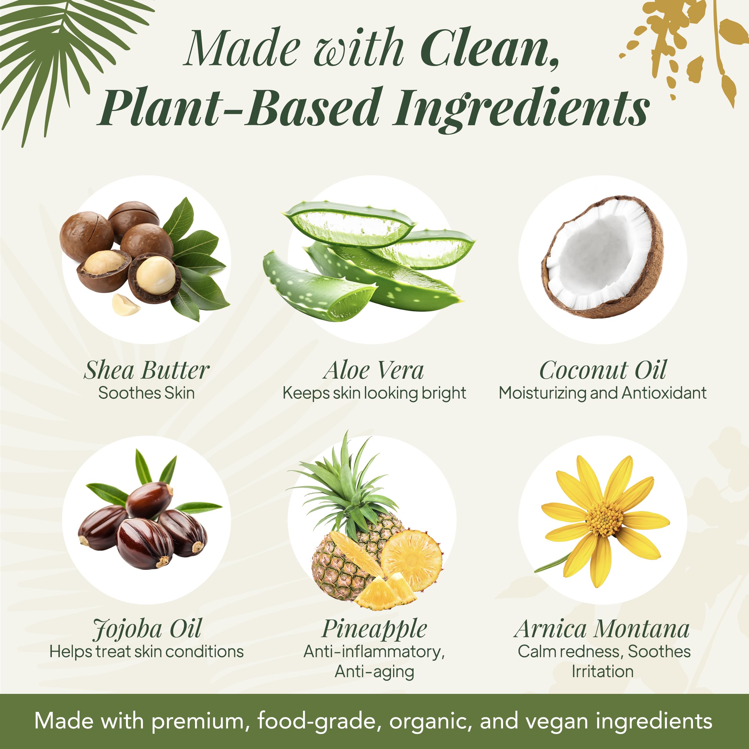 Saavy Naturals Arnica Aloe soothing closeup for sensitive or sun-exposed skin