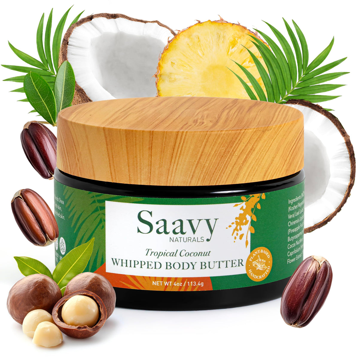 Saavy Naturals whipped body butter texture closeup showing velvety hydration