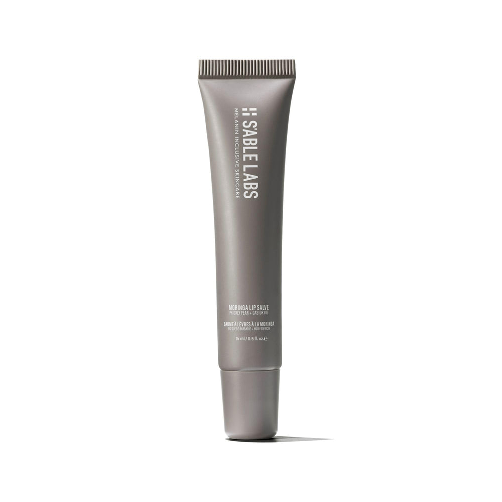 S'ABLE Labs Moringa Lip Salve tube close-up for hydration.