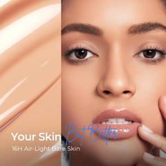 SACE LADY Bare Touch Skin Tint texture swirl shows smooth, even finish.