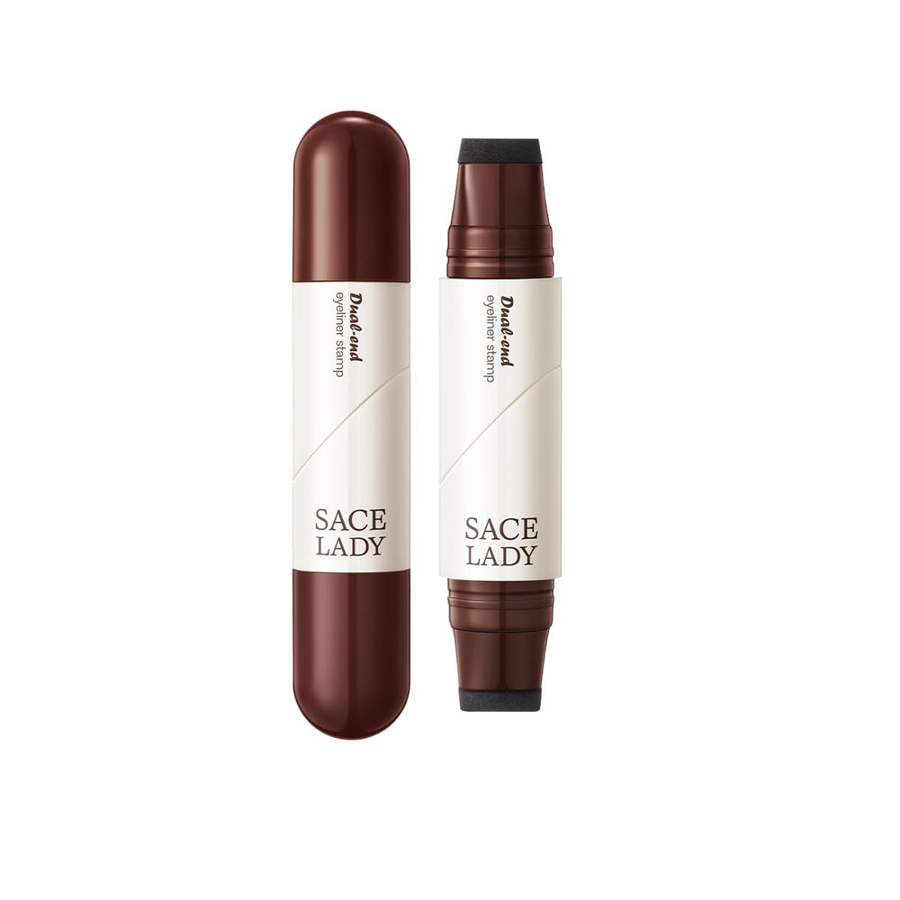 SACE LADY dual-ended eyeliner stamp for symmetrical wings in seconds.