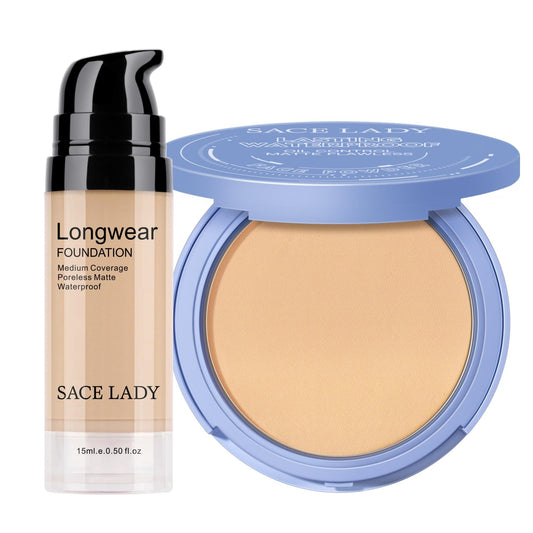 SACE LADY face makeup set packaging ideal for travel touch-ups.