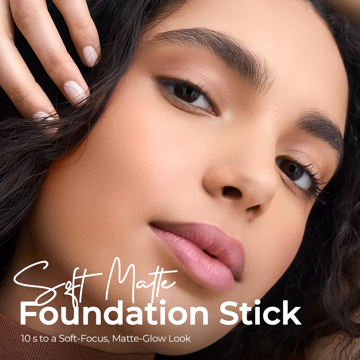 SACE LADY Foundation Stick built-in brush for seamless blending.